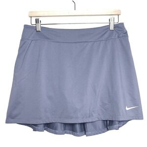 Nike Dri-FIT Womens Workout Pleated Sporty Tennis Skort Purple Periwinkle Medium